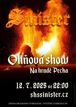 Ohňová show na hradě Pecka_2025